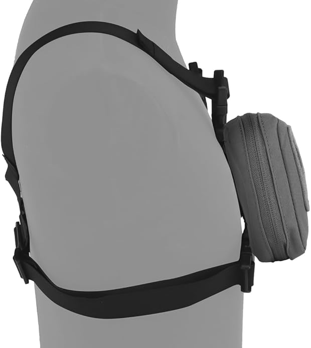 FoldPanel Tactical Chest Vest Pouch Set, Chest Rig Phone Mount as 4.7-6.7" Phone Plate Carrier Accessory with Pouch Cover