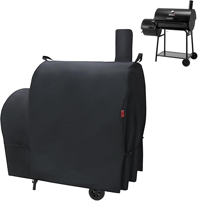Outdoor Grill Cover for Royal Gourmet CC1830FC Barrel Charcoal Grill, 46" Waterproof 600D Heavy Duty BBQ Grill Cover, Cover Geny Charcoal Grill Covers Fit Royal Gourmet CC Series Grills.