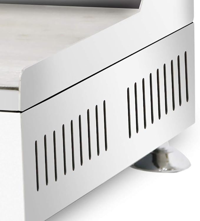ALDKitchen Flat Top Griddle | Teppanyaki Grill with Dual Thermostat | No plug | 110V (30.15’ x 17.59’)