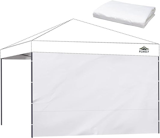 10x10 Pop Up Canopy Sidewall - 1 PC 300D Waterproof Attachable Tent Wall, Privacy Shade for Outdoor Events, Vendor Booths (Tent Not Included, Basic Style)