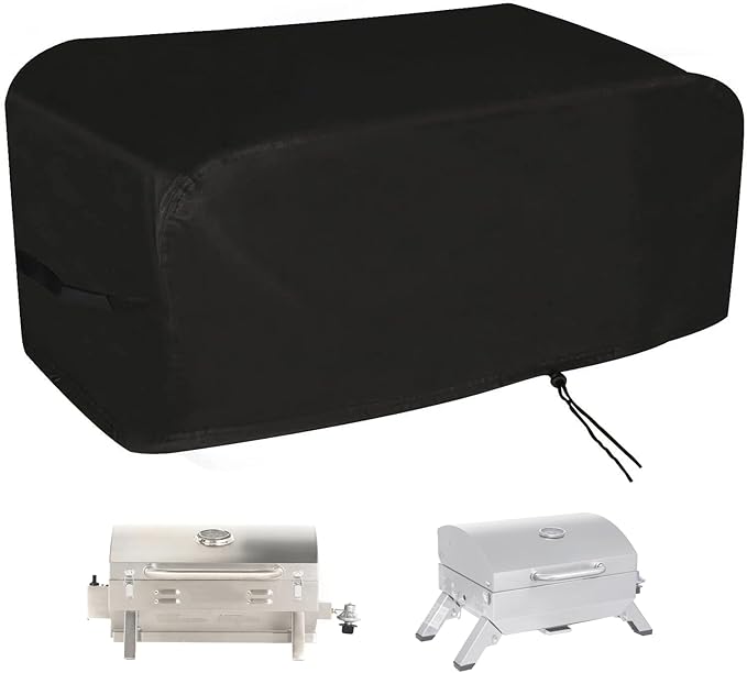Mini Gas Grill Cover for Masterbuilt MB20030819 Portable Propane Grill, Outdoor Tabletop Griddle Cover for Royal Gourmet GT1001 Mini Propane Grill, 29 x 18.5 x 11.8 Inch