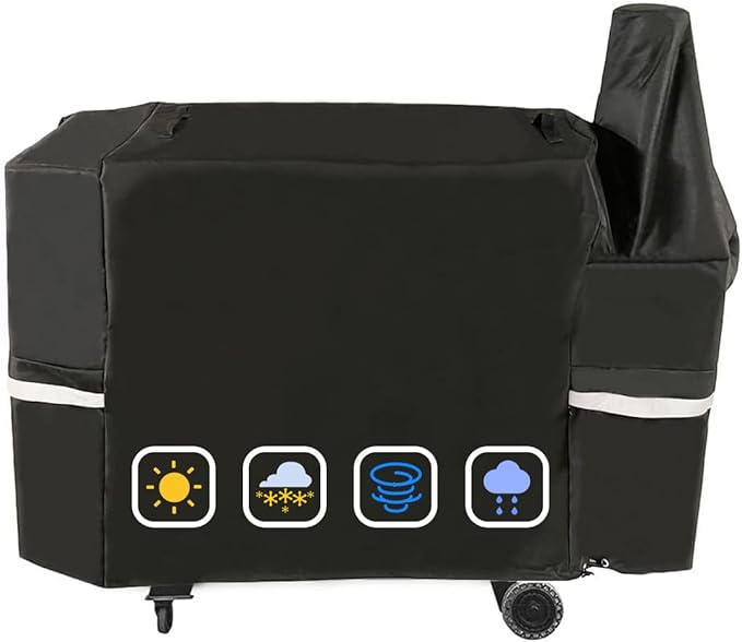 Grill Cover for Pit Boss Austin XL/Rancher XL 1000S, 1000SC, 1000SQ, 1000SC2, 1100 Pro, 1000/1100/1150/1500 Series, Z Grill 1000 Series Wood Pellet Smoker Grills, 600D Heavy Duty Waterproof BBQ Cover
