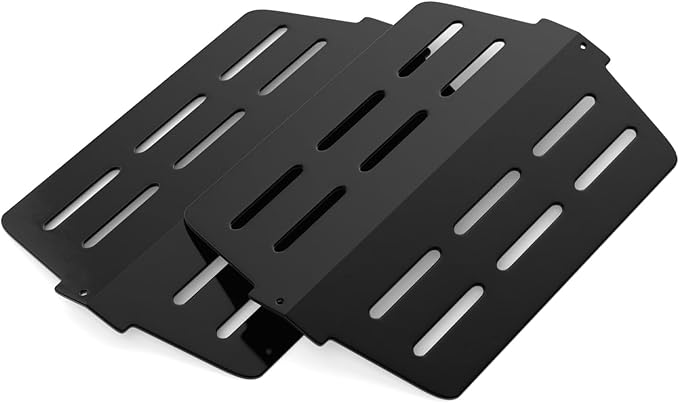 17.5'' Flavorizer Bars and Heat Deflectors Replacement for Weber Genesis 300 Series, Genesis E/S310 E/S320 E/S330 (Front-Mounted Control), Porcelain-enameled Parts for Weber 7620, 7622, 7-Pack