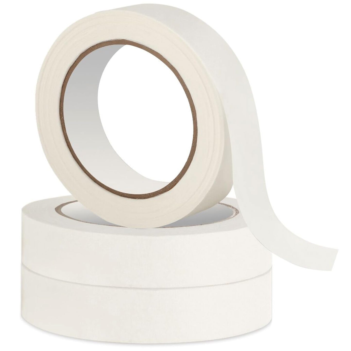 WANBAO Masking Tape Masking Tape Bulk 0.7 inch 55 Yards 3 Rolls for DIY Painting, Labeling, Packing, Craft, Art, etc, 165 Total Yards