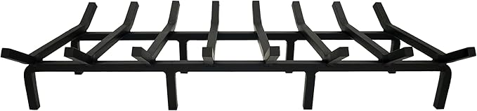 SteelFreak Super Heavy Duty Steel Fireplace Grate - Made in The USA (36 Inch)