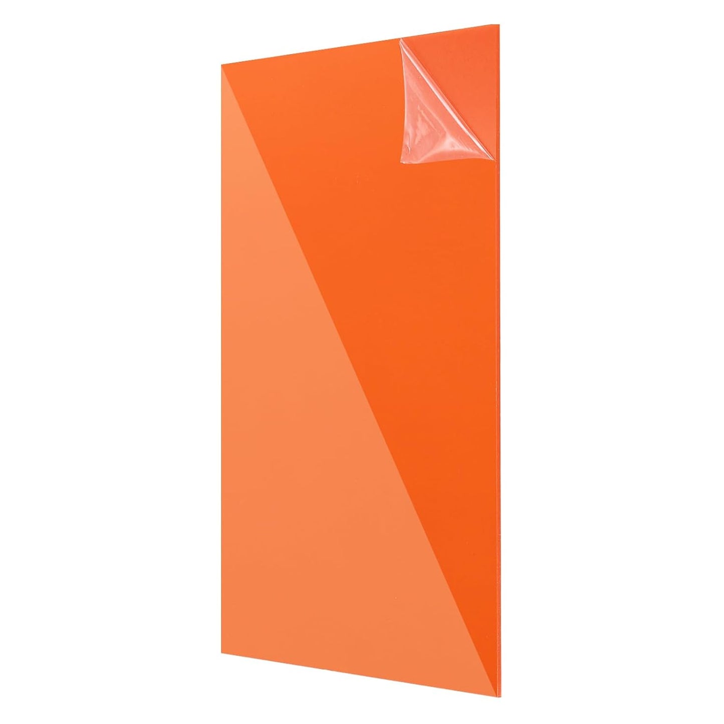 uxcell Acrylic Sheets 12x8 Inch Acrylic Panel 1/8 Inch-3mm Plastic Board for Picture Frames Sign Holders DIY Display Projects Craft, Clear Orange