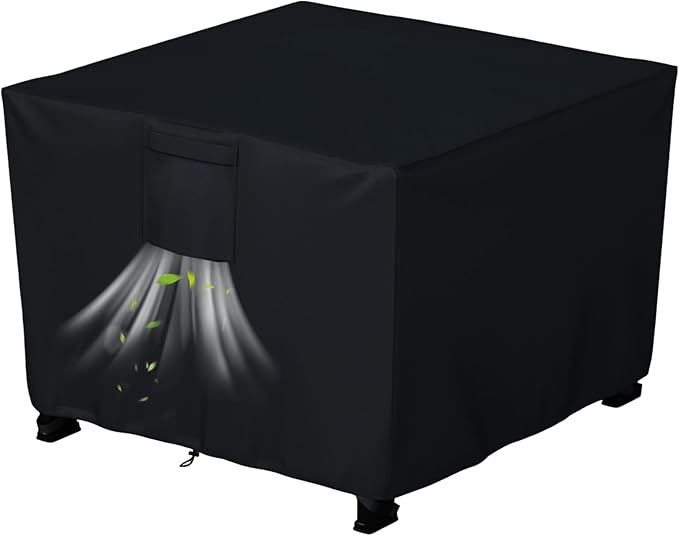 Chinchilla Heavy Duty 36 Inch Square Fire Pit Cover - 100% Waterproof & Weatherproof, Durable All-Season Protection for 32/33/34/35/36 Inch Propane Fire Pits and Tables