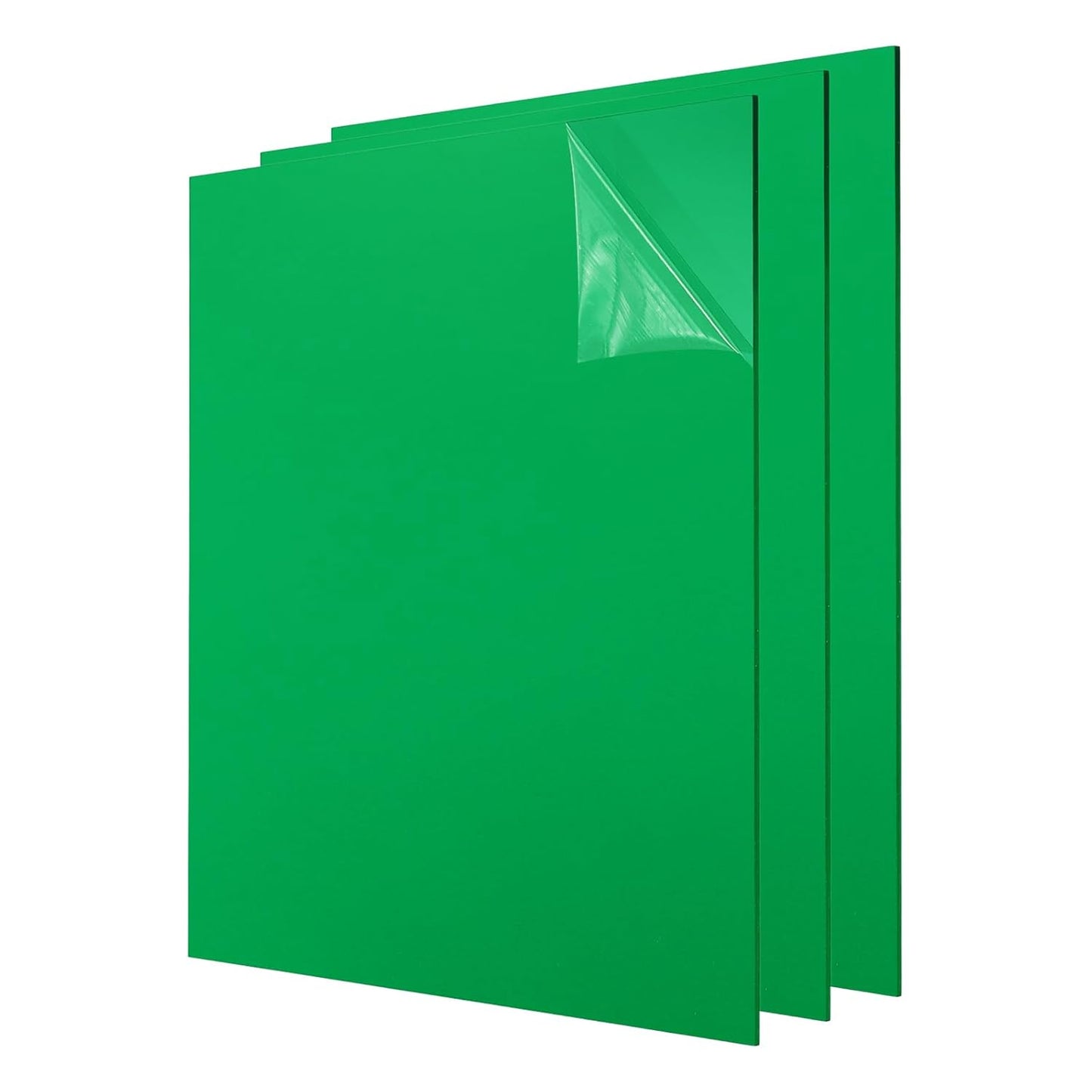 uxcell 3Pcs Acrylic Sheets 12x12 Inch Acrylic Panel 1/8 Inch-3mm Plastic Board for Picture Frames Sign Holders DIY Display Projects Craft, Green