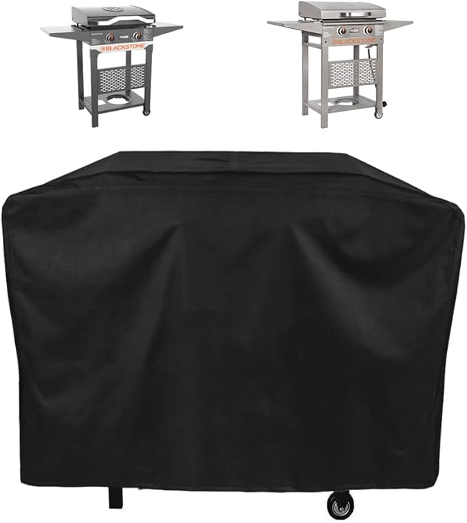 Griddle Cover for Blackstone Model 2165 Pro Series 2 Burner 22 Inch Griddle with Hood, 600D Heavy Duty Waterproof Flat Grill Cover for Blackstone 2165 Griddle Cover Replacement