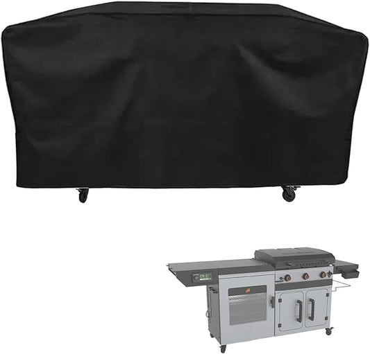 Grill Cover for Blackstone Bronco 3 Burner 28" XL Griddle Vertical Smoker Pellet Combo, 600D Heavy Duty Waterproof for Black Stone Bronco 28 Inch XL Grill 2415 Cover Accessories