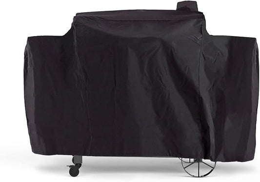 Grill Cover for Pit Boss 1100 Pro Series Triple-Function Pellet/Gas Combo Grill 1230 PB1100PSC1 PB1100PSC2 Pitboss Sportsman PB1230SP Heavy Duty Waterproof Grill Cover, Zipper Design, Black