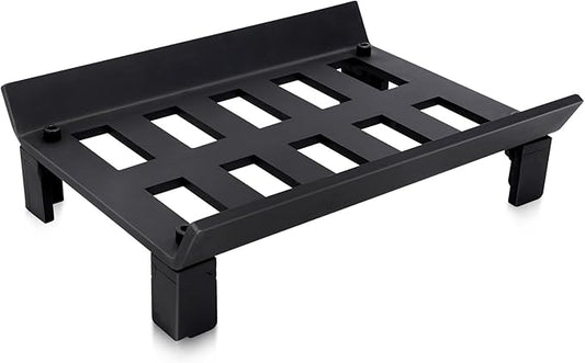 STBoo Fireplace Grate 13inch - Wood Stove Grates Heavy Duty | Fireplace Log Holder | Firewood Log Burning Wrought Iron Rack | Fire Pit Tray for Indoor Chimney Hearth & Outdoor Kindling Tool