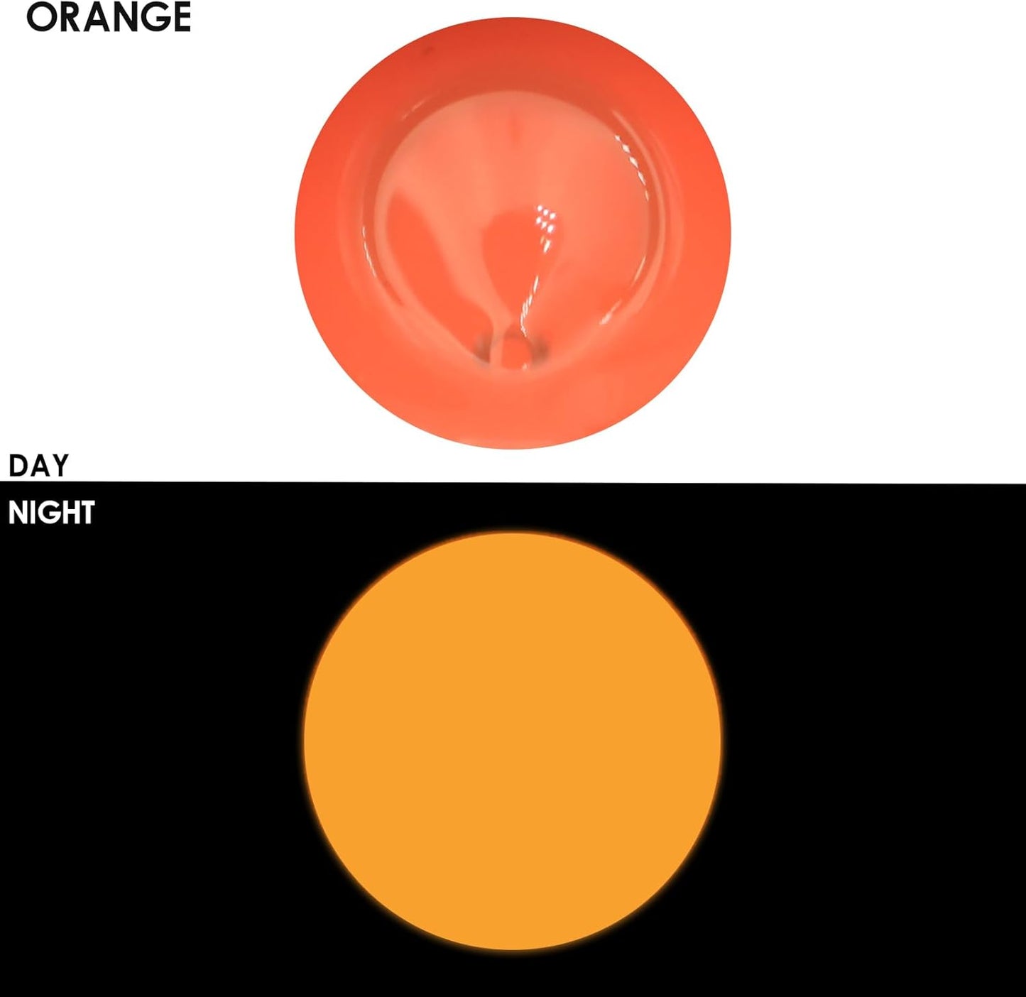 Artecho Glow in the Dark Paint, Neon Orange Paint (120ml / 4.05oz) Tubes, Art Craft Paints for Canvas, Rock, Stone, Wood, Fabric, Art Supplies