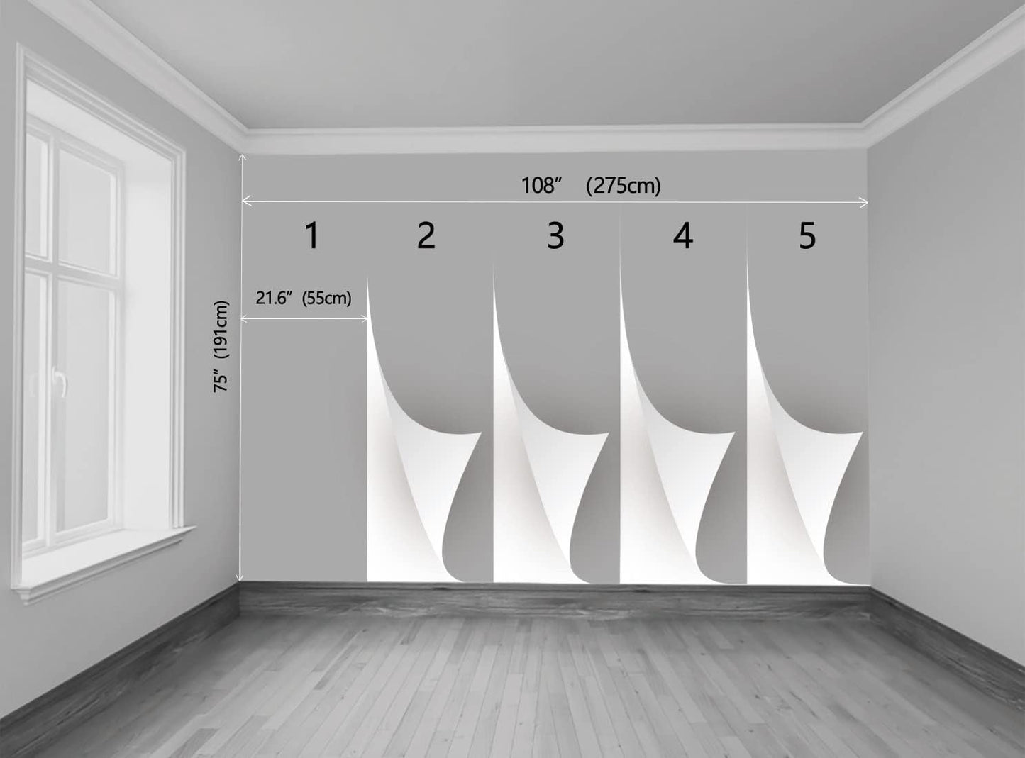 Wall Murals Full of Romantic Leaves and Flower Wallpaper for Bedroom, Living Room and Office Decoration