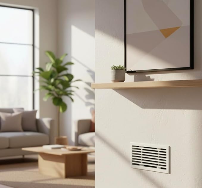 Premium 12" X 6" [Duct Opening] Linear Aluminum Bar Return Air Grille - White - White [Outer Dimensions: 14"W x 8"H] – for Ceiling, Wall Use