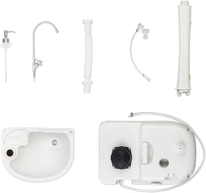 VINGLI Upgraded Portable Sink| Rolling Hand Wash Basin Stand with Towel Holder & Soap Dispenser & Wheels, Perfect for Garden/Camping/Outdoor Events/Gatherings/Worksite/RV/Indoor