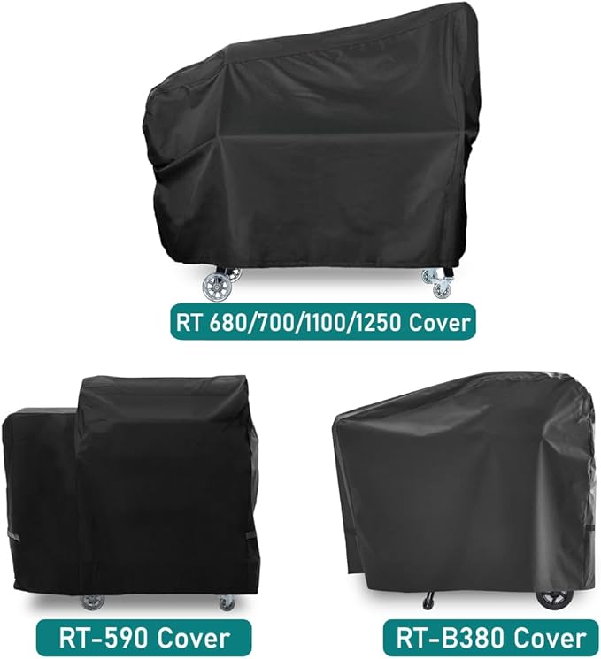 ZJYWSCH Grill Cover for Offset Smoker for Rec Tec Flagship XL 1400 Pellet Smoker Cover Outdoor Waterproof for RecTec RT-1400 Flagship 1400 Wood Pellet Grill Cover Heavy Duty