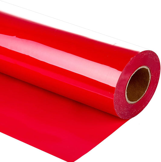 Guangyintong Heat Transfer Vinyl Red HTV Rolls, 12" x 12ft Iron on Vinyl for T-Shirts, Matte Surface HTV for All Cutter Machine Easy to Cut & Weed for Heat Vinyl DIY Design