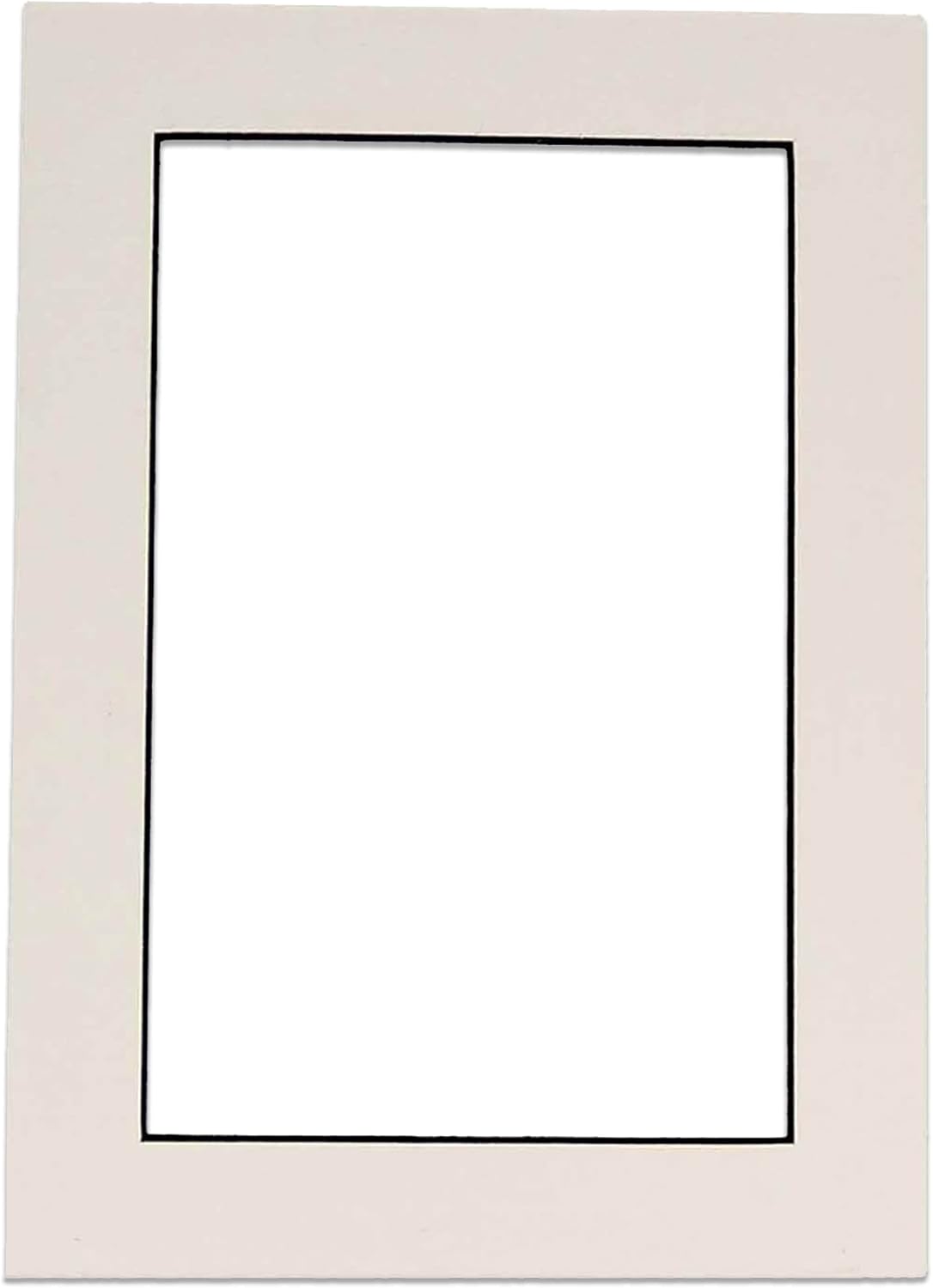 Pack of Ten Acid Free 11x14 Mats Bevel Cut for 8.5x11 Photos - White With Black Core Precut Matboards With Backing Boards and Self Seal Bags for Pictures, Framing - 4-ply Thickness