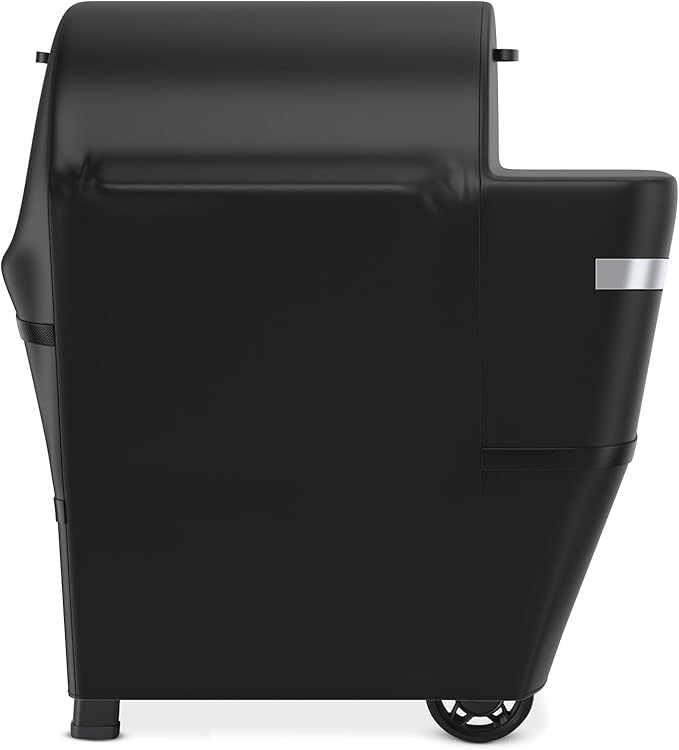 Utheer Grill Cover for Weber Searwood 600 Pellet Grill, Heavy Duty 600D Waterproof Fabric Grill Cover for Weber 3400145, Black
