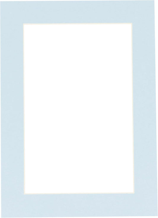 11x14 Mat for 8.5x11 Photo - Precut Baby Blue Picture Matboard for Frames Measuring 11 x 14 Inches - Bevel Cut Matte to Display Art 8.5 x 11 Inches - Acid Free ONE MAT with Backing Board & Clear Bag