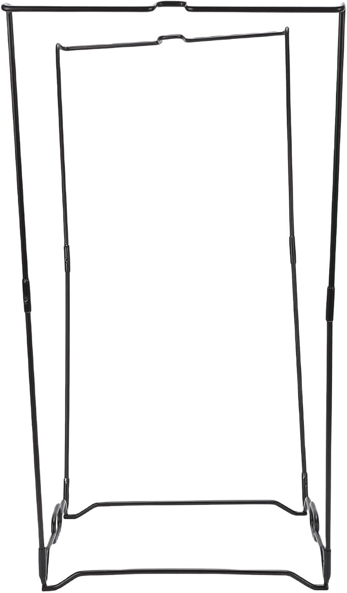 WALFRONT Trash Bag Holder, Stainless Steel, Easy Setup, Portable Design, 13 Gallon Capacity for Outdoor Camping and Parties