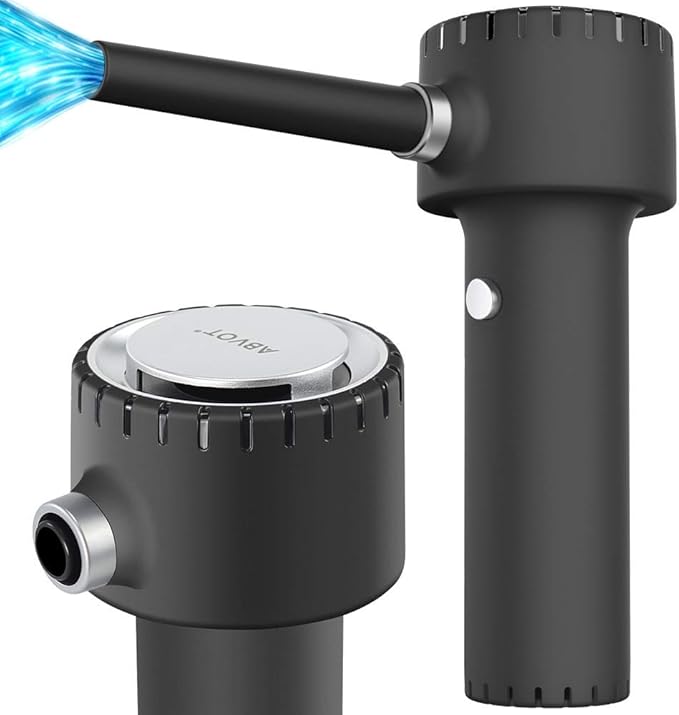 Electric Air Duster, Compressed Air Duster, Portable 45000 RPM Cordless Dust Blower, 6000mAh Battery Air Can Duster, Powerful Computer Keyboard Cleaning Air Spray