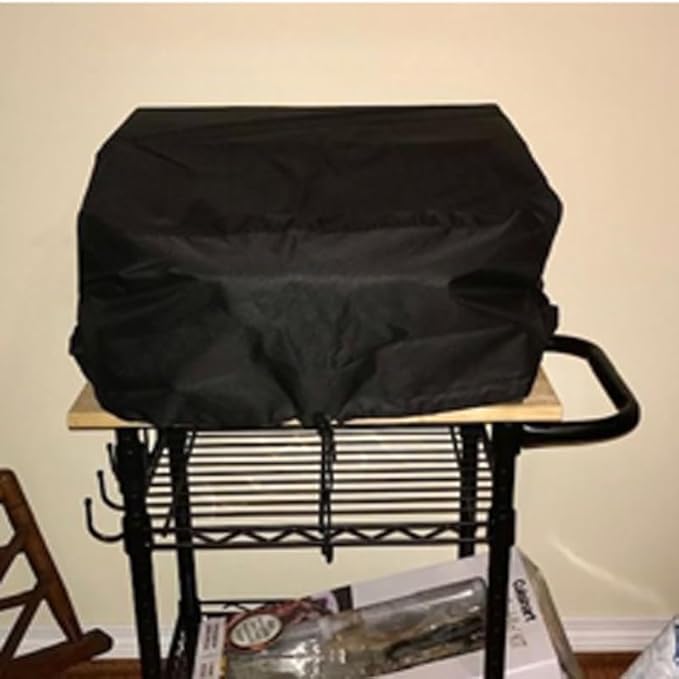 Grill Cover for Weber Lumin Electric Grill, Lumin Compact Grill, 600D Heavy Duty Waterproof UV Resistant Bonnet for Weber Lumin/Compact Without Stand, Outdoor Barbeque Grill Accessories
