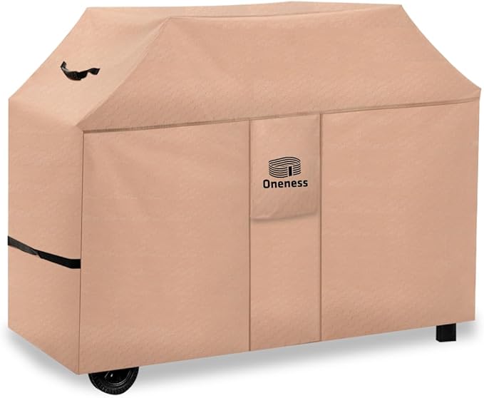 Oneness Grill Cover，54 inch Waterproof Weather Resistant BBQ Gas Grill Cover for Weber Spirit Char-Broil Performance,No Fading Within 2 Years