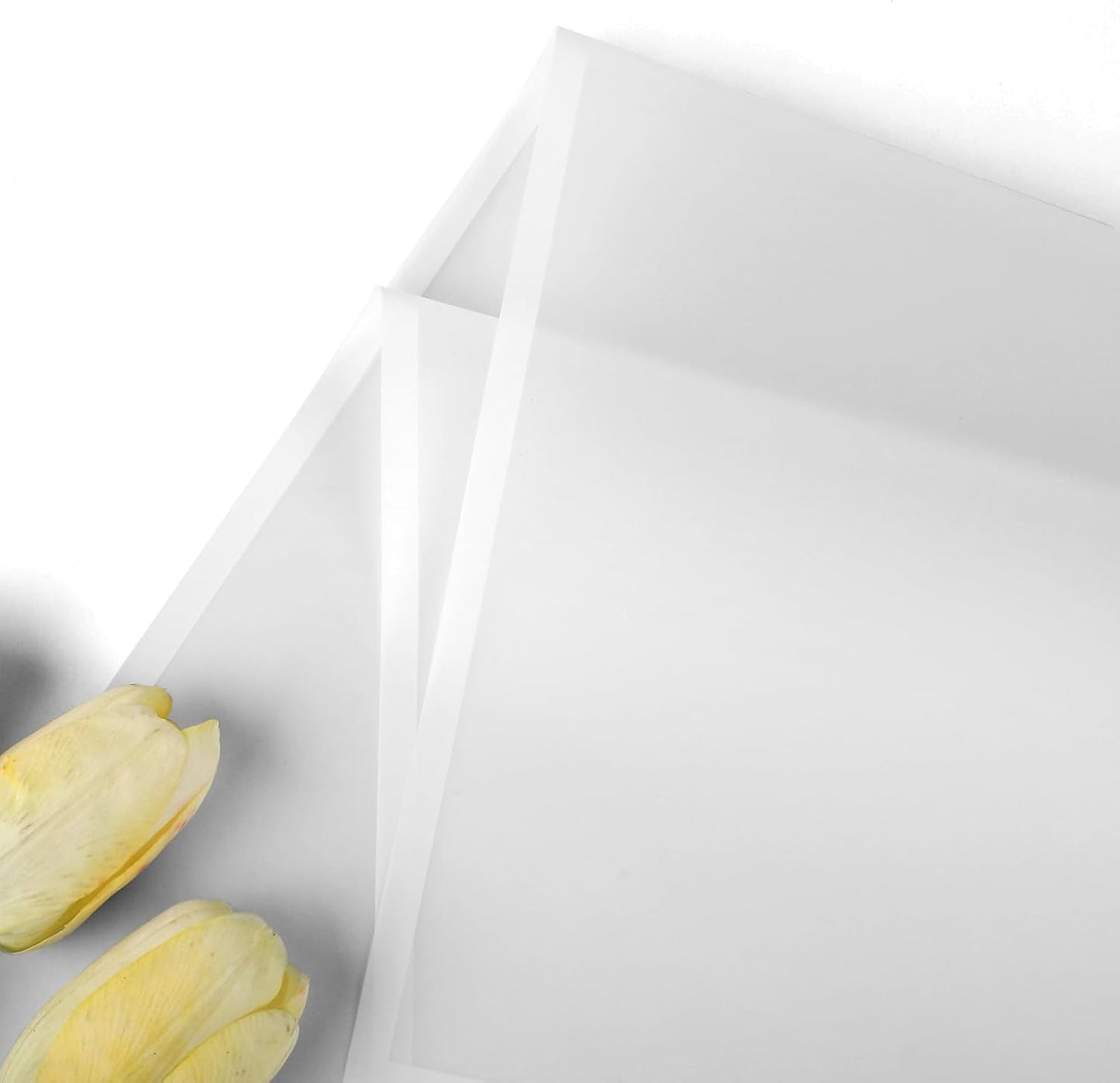 FUHITIM 20 Sheets Flower Wrapping Paper - Waterproof Floral Bouquet Packaging Paper for DIY Crafts，Florist Supplies Packaging Paper for Wedding Birthday Gift (Translucent White)