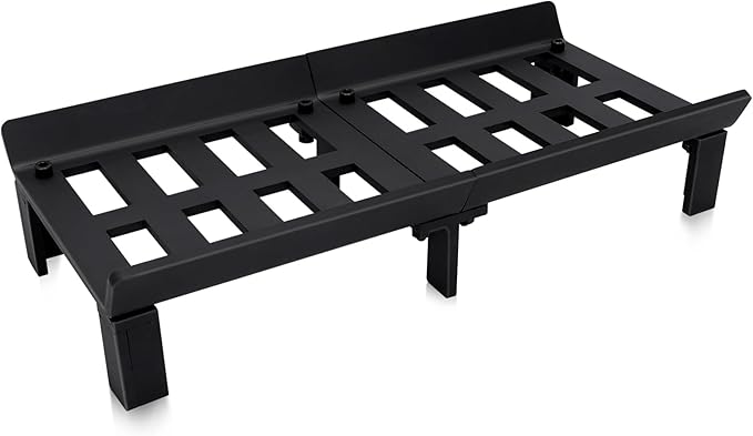 STBoo Fireplace Grate 20inch - Wood Stove Grates Heavy Duty | Fireplace Log Holder | Firewood Log Burning Wrought Iron Rack | Fire Pit Tray for Indoor Chimney Hearth & Outdoor Kindling Tool
