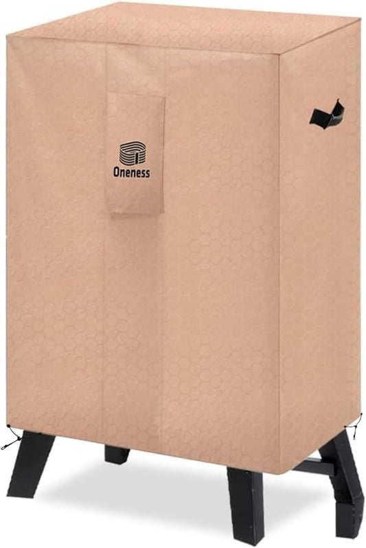 Oneness Heavy-Duty Waterproof Smoker Cover for 28Wx23Dx42H Inch Grills - Fits Masterbuilt ThermoTemp XL Propane Smoker, Weatherproof Outdoor Grill Protector