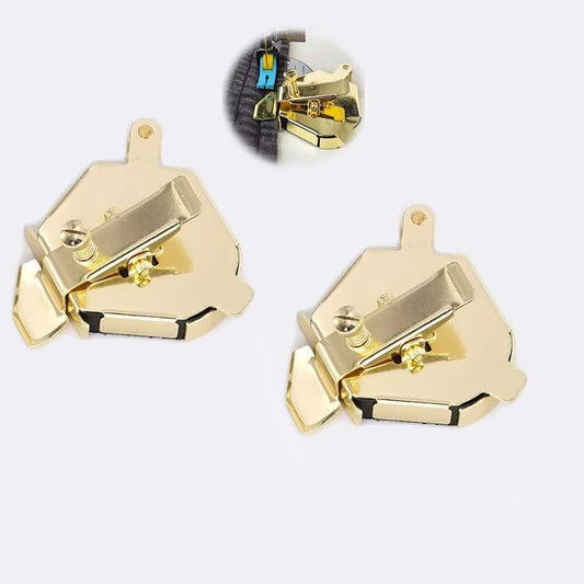 Bequilter Upgraded Multifunctional Magnetic Seam Guide for Sewing Machines, Adjustable Sewing Guide for Precise Stitching, Universal Sewing Supplies and Accessories (Gold*2)