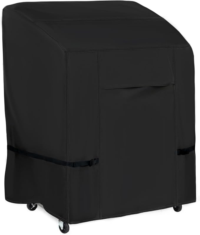 NettyPro BBQ Grill Cover Heavy Duty Waterproof 32 inch, Outdoor 2 Burner Gas Barbecue Cover for Outside Small Weber, Char-Broil, Brinkmann, Jenn Air, Nexgrill Grills, Black