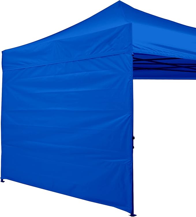 ABCCANOPY Instant Canopy SunWall 10x10 FT, 1 Pack Sidewall Only, No Frame or Top, Blue