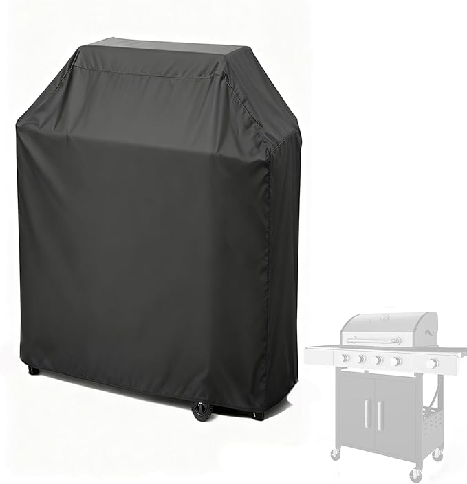 Grill Cover for Aoxun 4-Burner Propane Grill with Side Burner, Waterproof Outdoor BBQ Covers Propane Gas Grill Cover - 18" D x 47" W x 45" H