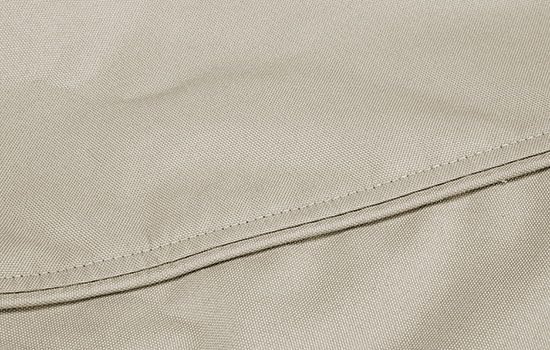 Eevelle Meridian Patio Oval Table Set Cover with Marine Grade Fabric - Outdoor Table Cover - Furniture Set Covers for Dining Table - Easy to Install - (25.5" H x 90" L x 66" W, Khaki)