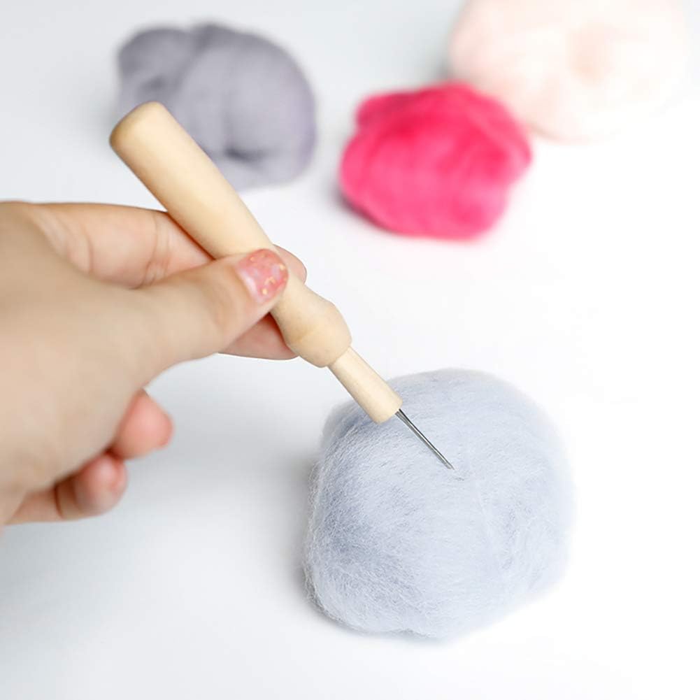 Wool Roving Bulk - 8.82oz Super Wool Chunky Yarn, Wool Roving Top for Needle Felting, Soft Felting Wool Supplies for Hand Spinning, Felting, Blending, Weaving and DIY Craft