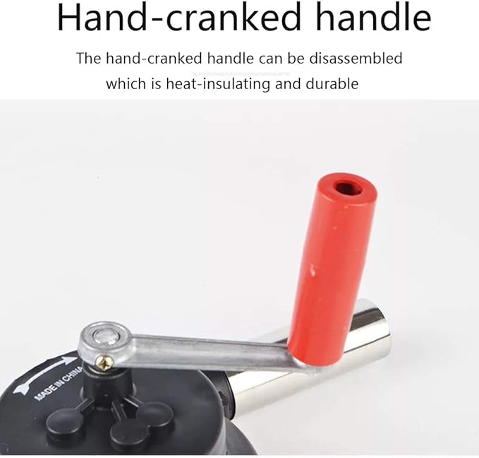 Sunglow Outdoor Cooking BBQ Fan Air Blower，Hand Crank Blowers， Barbecue Fire Bellows for Picnic Camping Stove Accessories