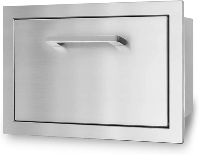 Stainless Steel Paper Towel Holder Drawer 17W11.25H8.75D Works with Your Grilling or Prep Zones for Easy & Quick Cleanup