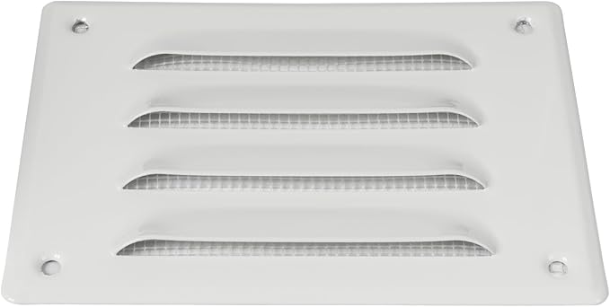 Repa Market 5.5" x 4" Inch Aluminum Air Vent Cover with Screen Mesh – Scratch-Resistant Powder-Coated Grille – for Ceiling or Wall – HVAC Return or Supply Vent – Indoor Outdoor Use