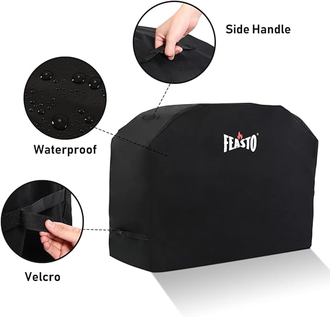 BBQ Grill Cover, 55 Inch Heavy Duty Waterproof Gas Grill Cover with Adjustable Velcro Strap, Anti-UV, Fade Resistant, Fits for Weber, Char Broil, Nexgrill, Royal Gourmet (55"L x 23"W x 42"H)