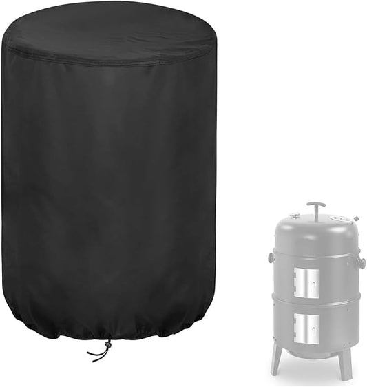 Smoker Cover for Master Cook 16 inch Charcoal Smoker, Waterproof Outdoor Smoker BBQ Cover Vertical Smoker Cover - 16" D x 32" H