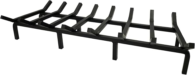 SteelFreak Super Heavy Duty Steel Fireplace Grate - Made in The USA (36 Inch)