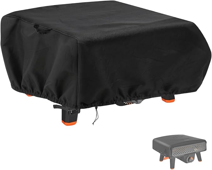 Waterproof Pizza Oven Cover for Blackstone 2404 Leggero Tabletop Pro Pizza Oven Accessories, Heavy Duty Cover for Blackstone Pizza Oven - 25" L×26" W×11" H, Black