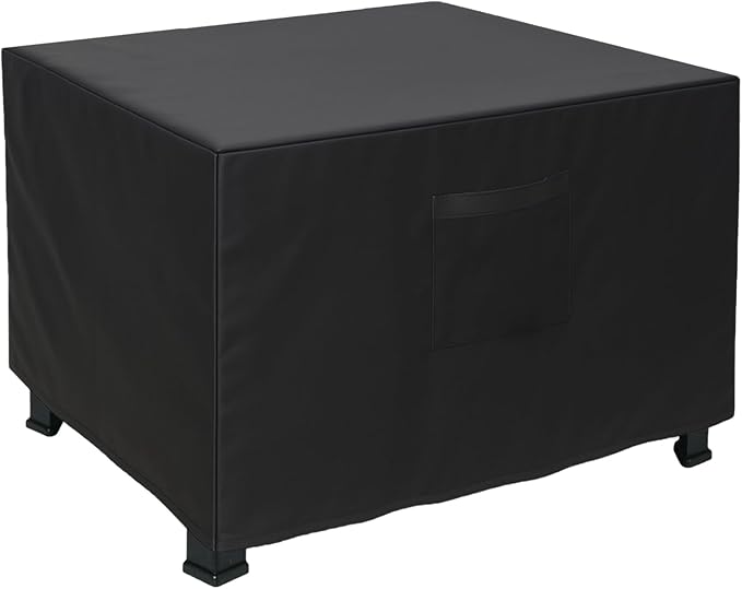 Fire Table Cover for 36 inch Fire Pit Cover Square, Upgrade Oxford Fabric for Outdoor Fireplace Cover and Fire Pit Table, Waterproof & Tear Resistant Fit for 33-36 Inch Square Fire Pit Table