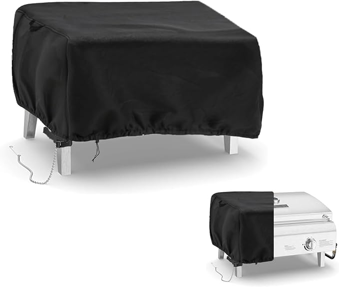 Outdoor Grill Cover for Lifemaster Portable Gas Grill 2 Burners, Waterproof Tabletop BBQ Grill Cover Heavy Duty Table Top Covers - 24" L×21" W×17" H