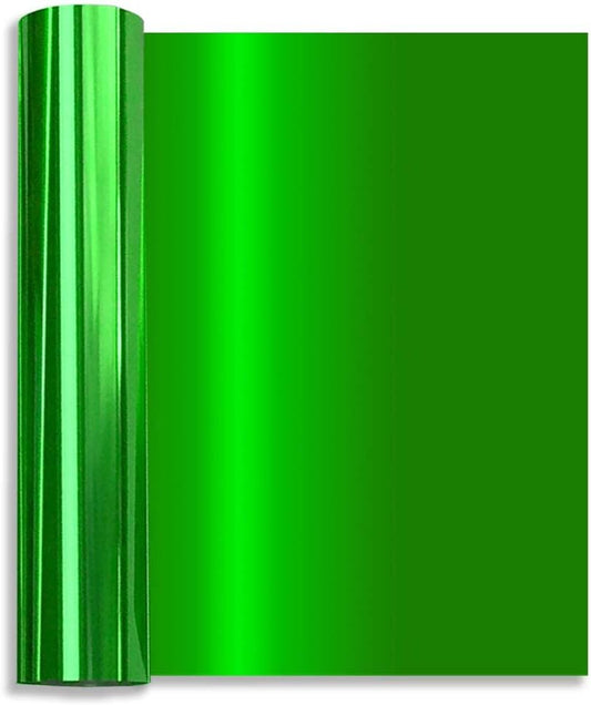 Tvinyl Warehouse Green Foil HTV Metallic Heat Transfer Vinyl Roll 12" x 6FT for All Cutter Machine