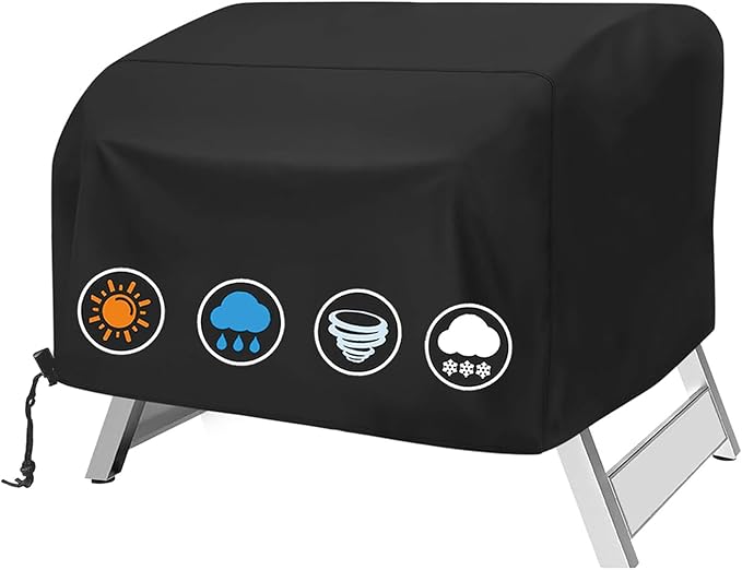 Table Top Grill Cover for Megamaster 2 Burner, Heavy Duty 600D Outdoor Waterproof Portable Tabletop Gas Grill Cover for Megamaster 2-Burner BBQ Accessories