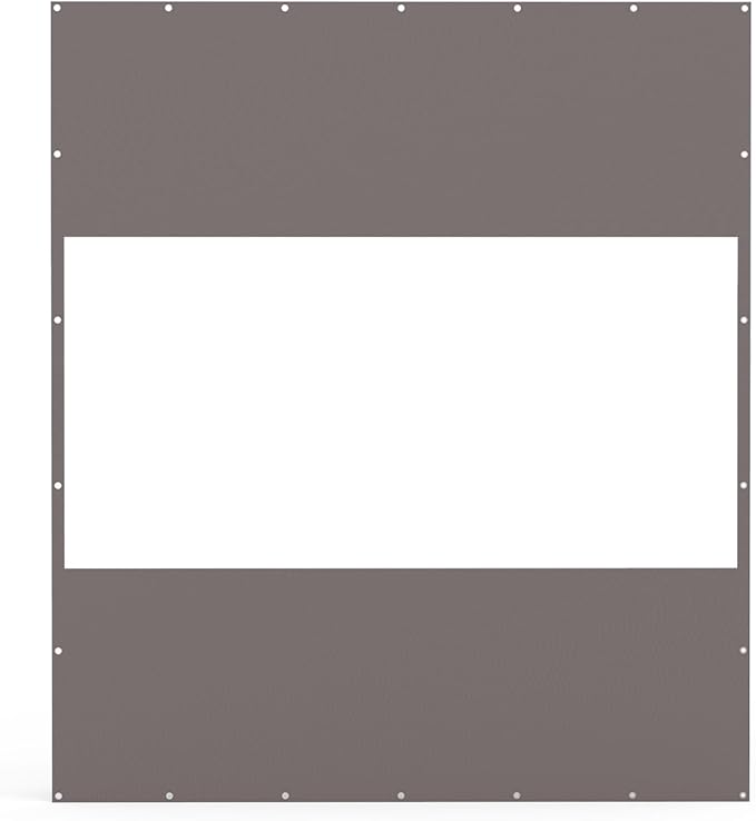 Domi Heavy Duty Outdoor Clear Panel Curtain, 18 oz Waterproof PVC Polyester Curtain, Weather Resistant & Tearproof for Patios, Gazebos, Pergolas, Privacy Screen (8'H x 7'W, Gray)